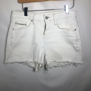 Womens /Girls White Denim Cutoffs /Shorts. Calvin Klein. Size 27.